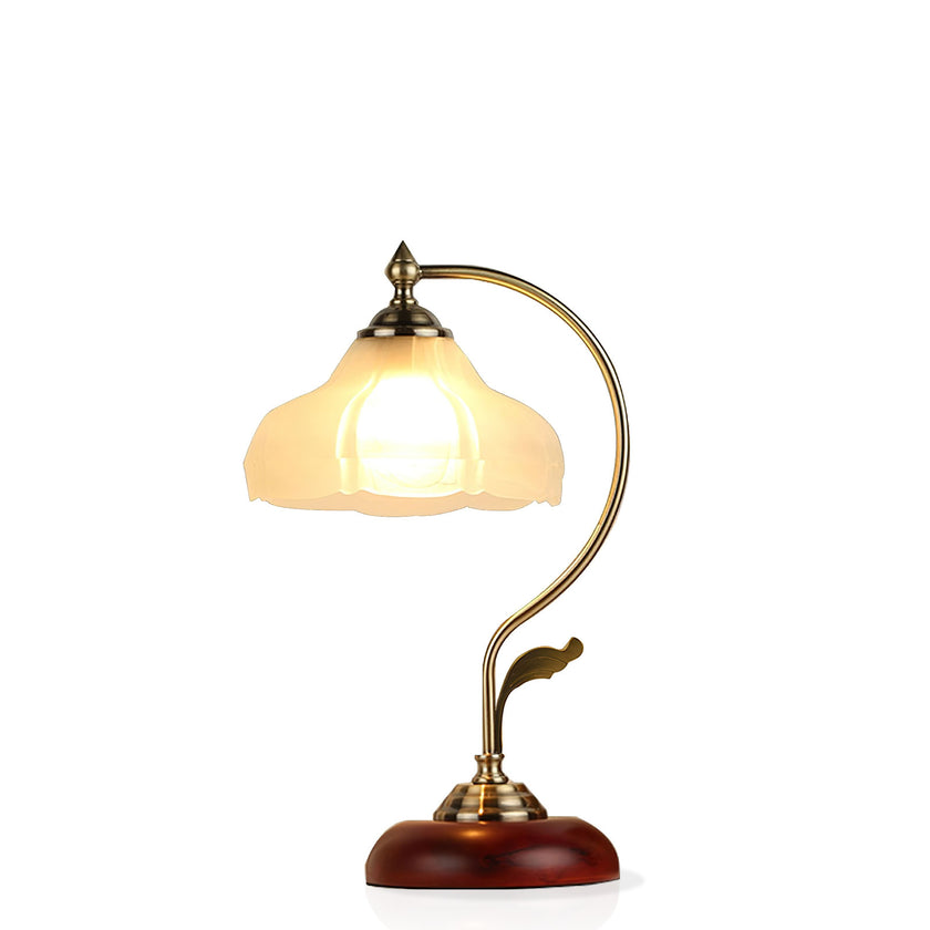 مصباح طاولة زهرة الرجعية