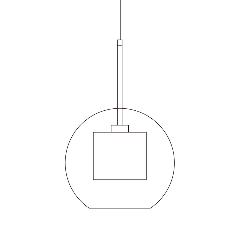 Chiswick Pendelleuchte aus Glas