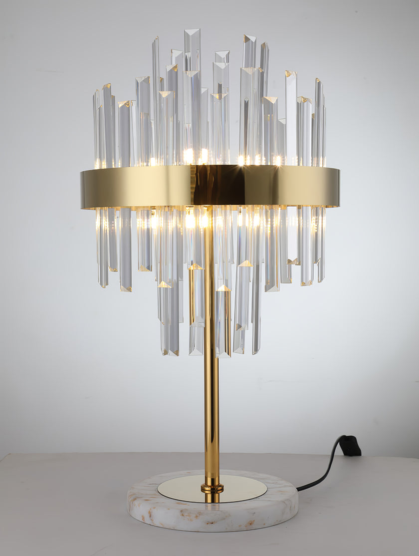 Crystal Marble Desk Lamp