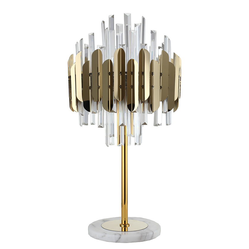 Crystal Marble Desk Lamp