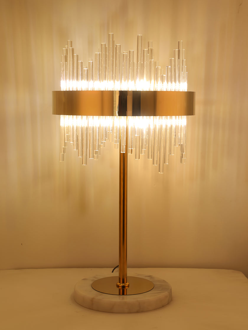 Crystal Marble Desk Lamp