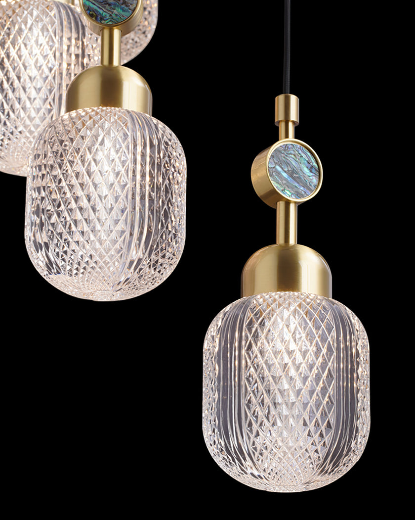 Enamel Glass Pendant Lamp