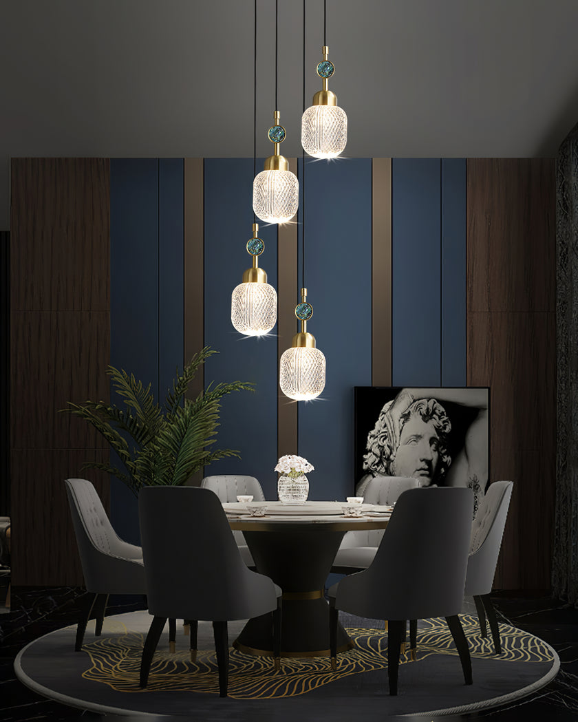 Enamel Glass Pendant Lamp