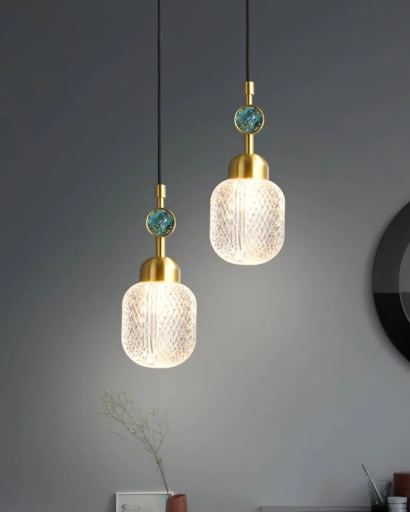 Enamel Glass Pendant Lamp