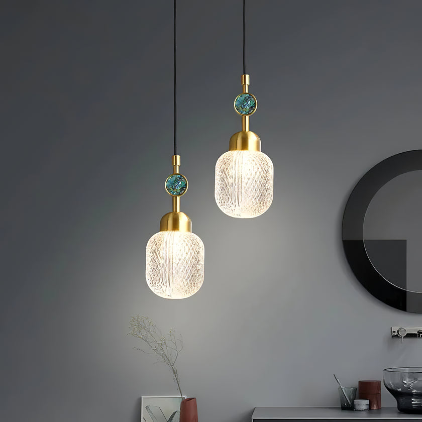 Enamel Glass Pendant Lamp