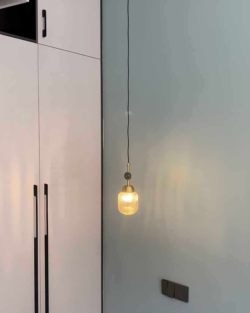 Enamel Glass Pendant Lamp
