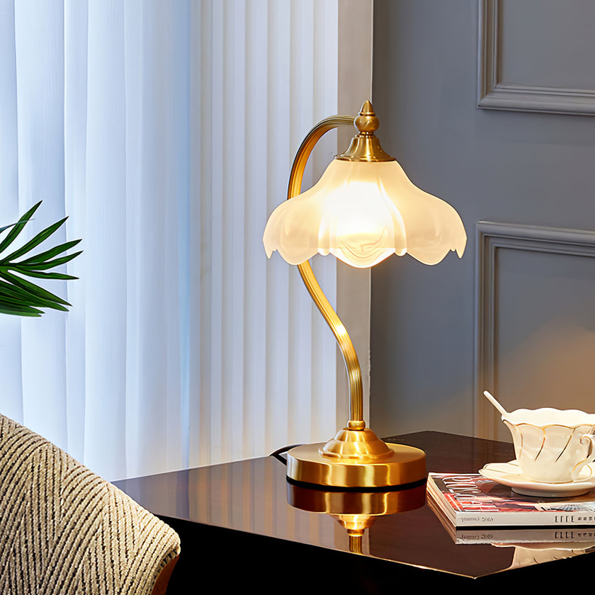 Magnolya Blumen-Tischlampe