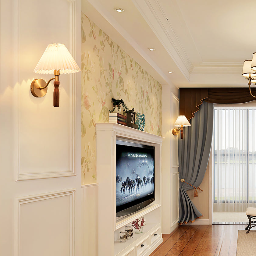 Maison Wandleuchte aus Holz