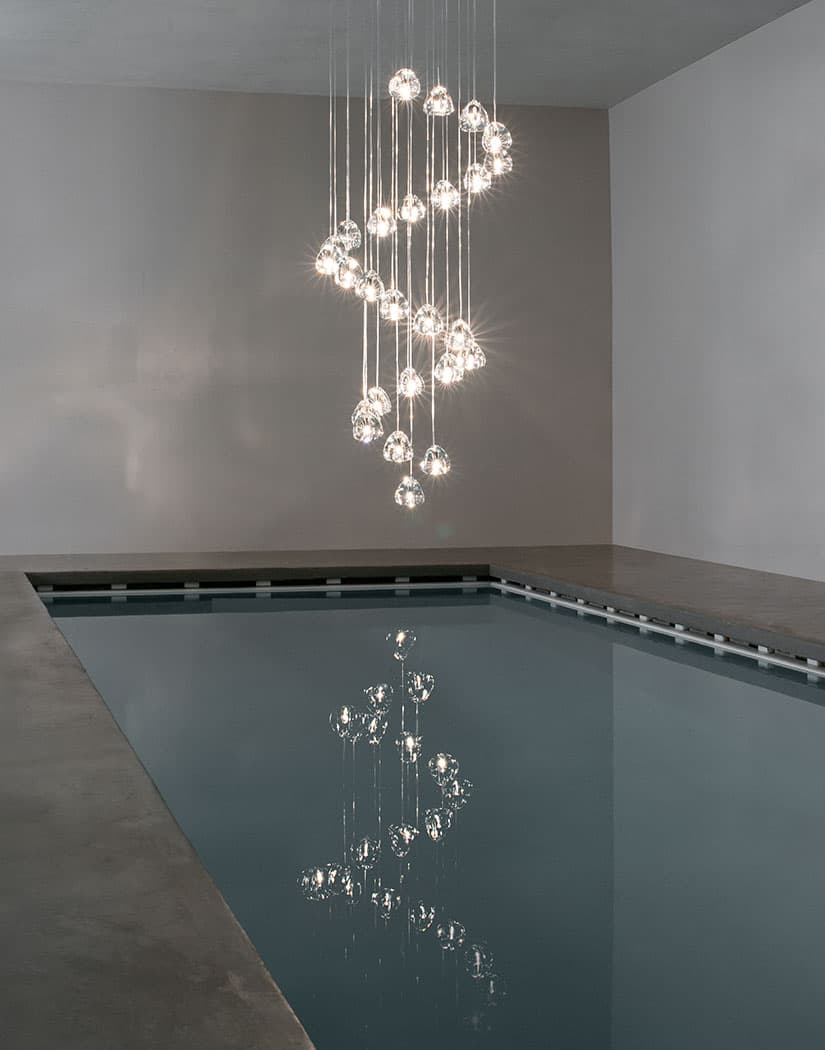 Suspension en cristal Mizu