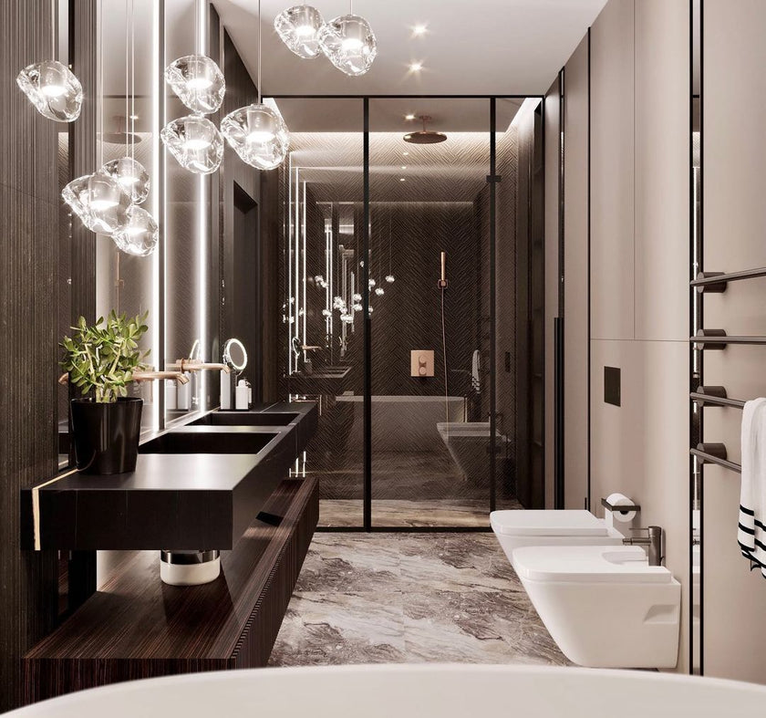 Suspension en cristal Mizu