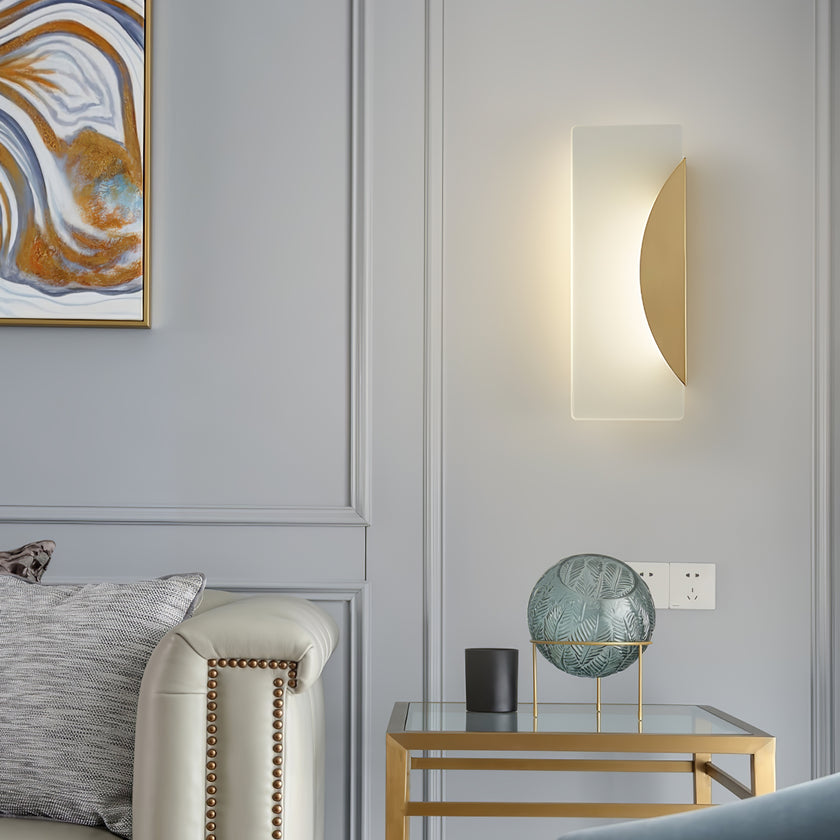 Rectangular Acrylic Wall Scone