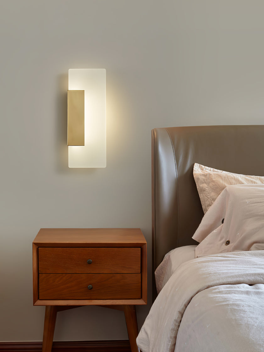 Rectangular Acrylic Wall Scone