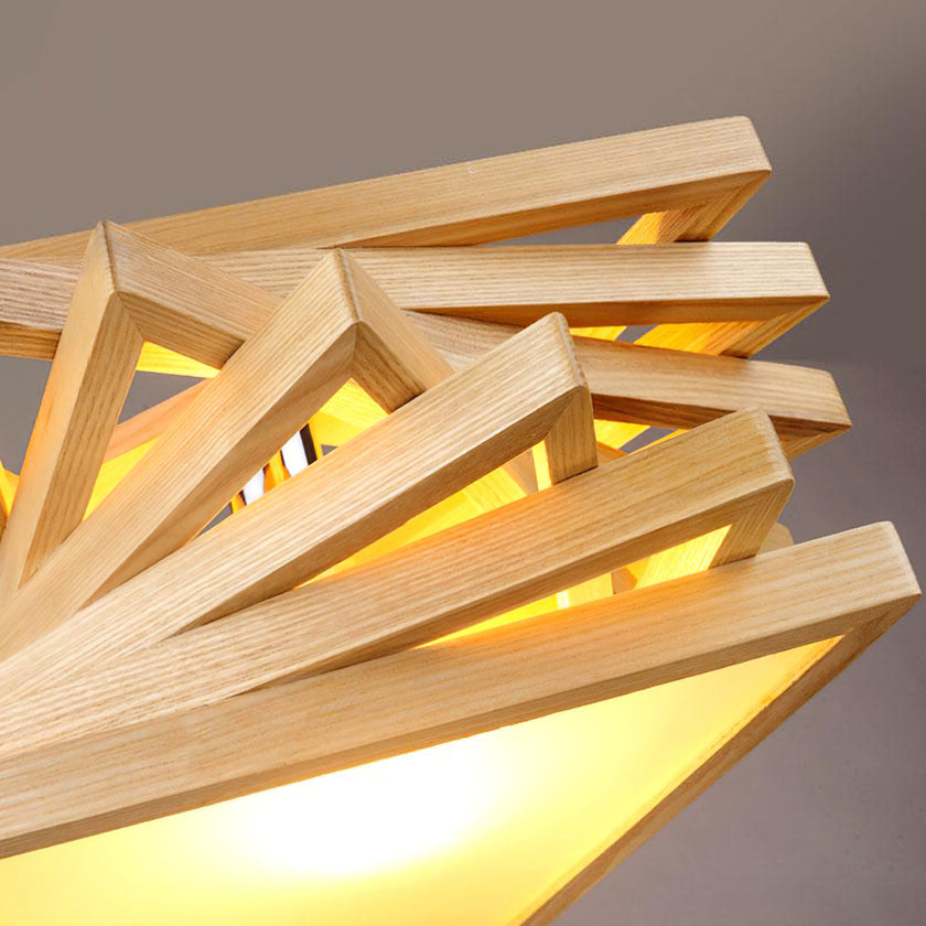 Spiral Triangle Pendant Light
