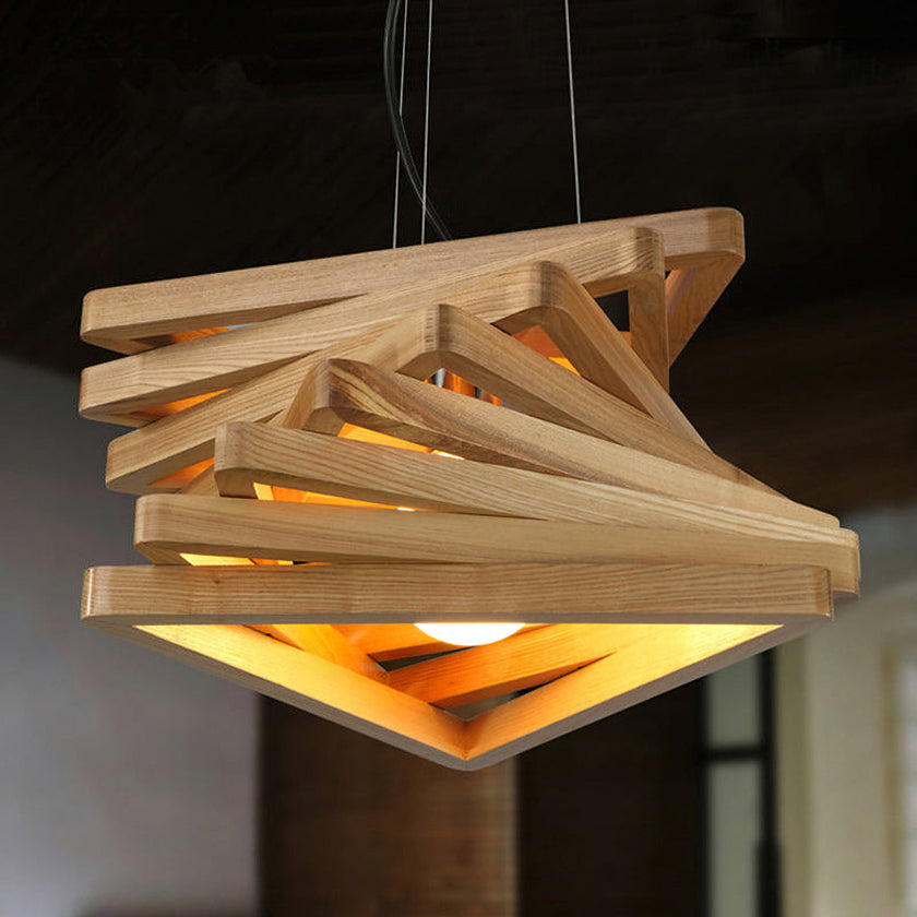 Spiral Triangle Pendant Light