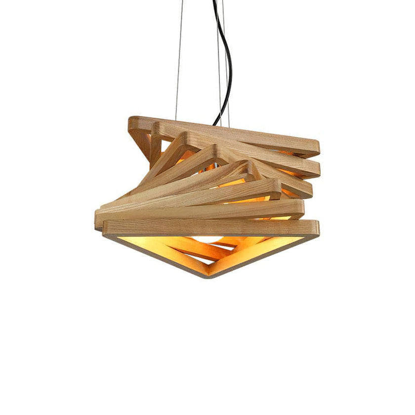 Spiral Triangle Pendant Light