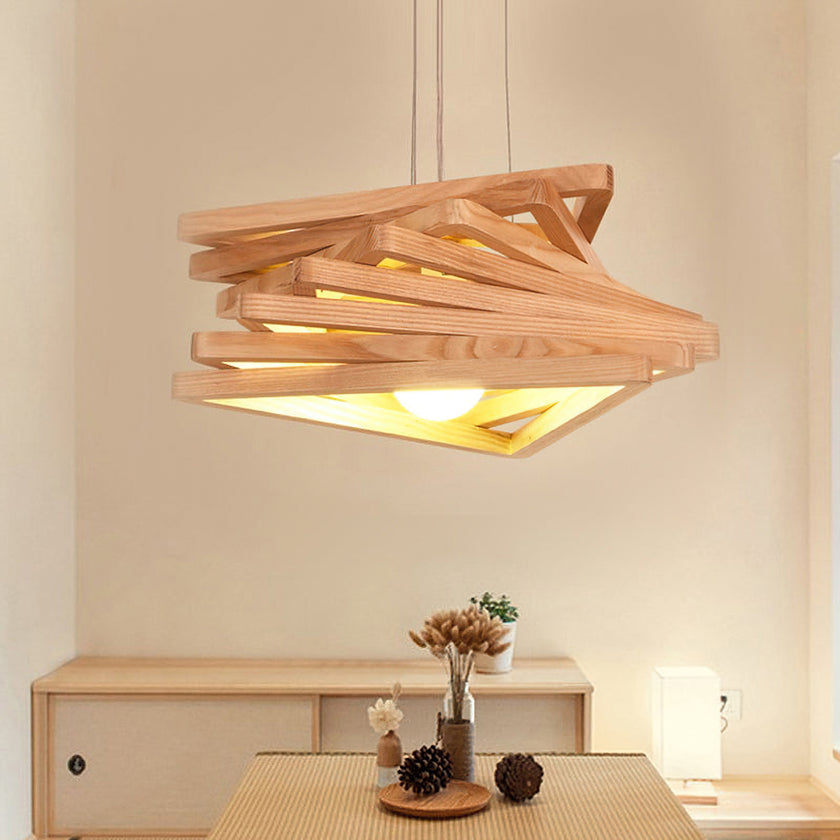 Spiral Triangle Pendant Light