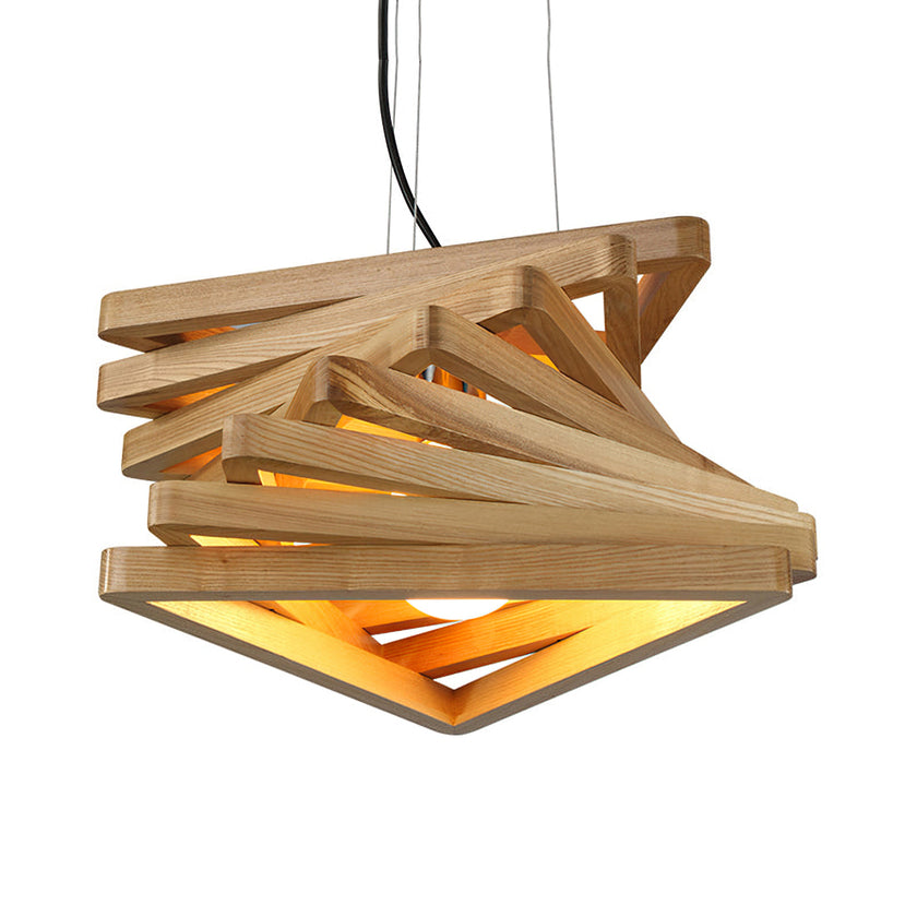 Spiral Triangle Pendant Light