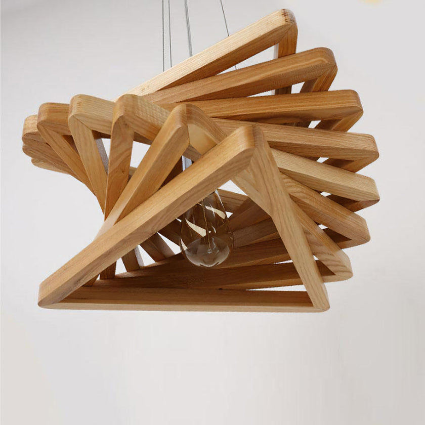 Spiral Triangle Pendant Light