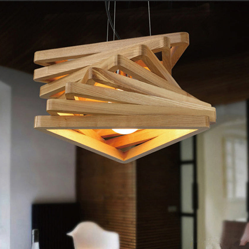 Spiral Triangle Pendant Light