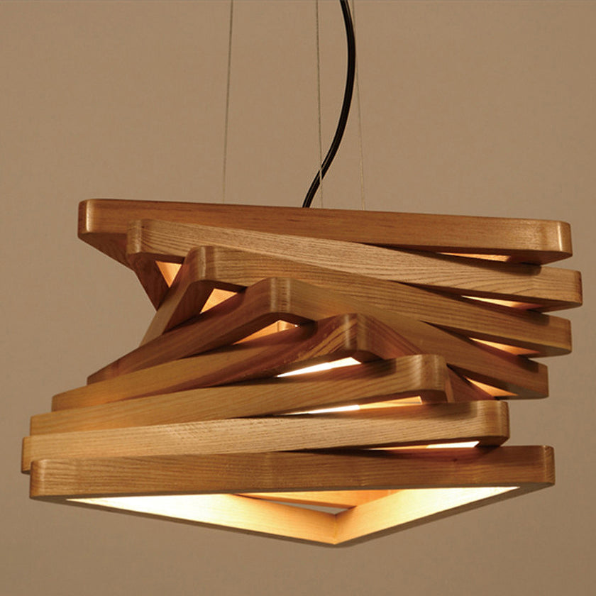 Spiral Triangle Pendant Light