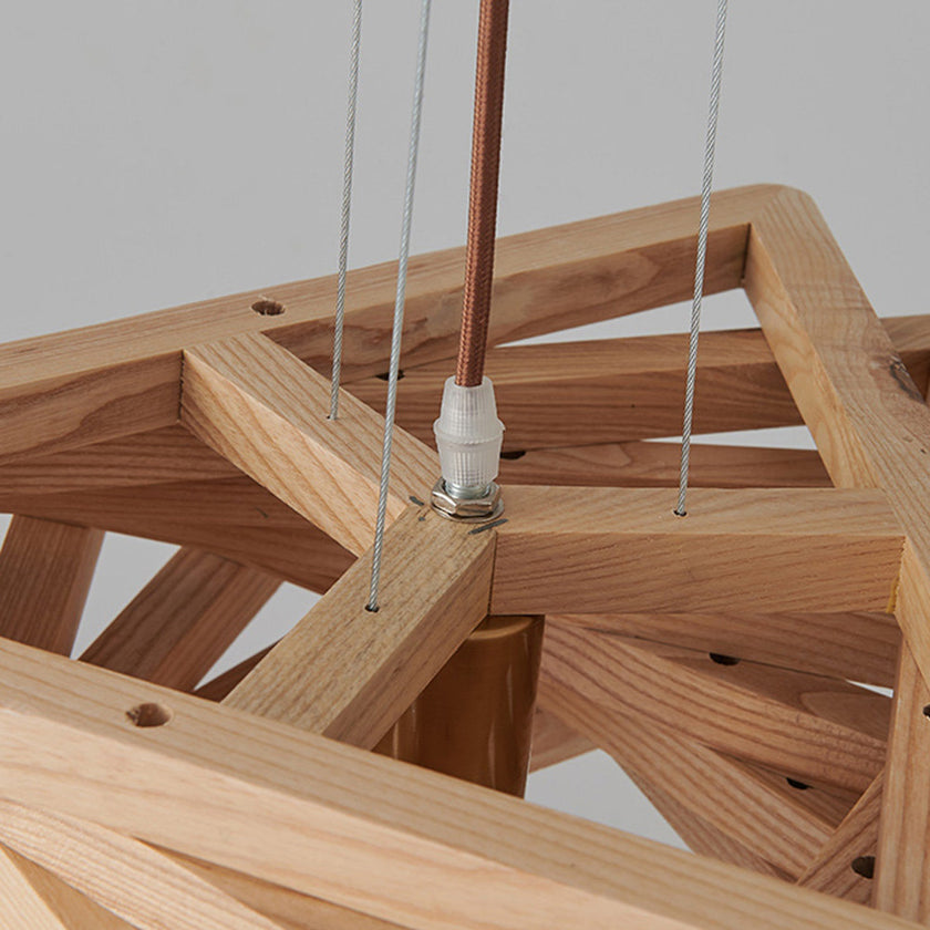 Spiral Triangle Pendant Light