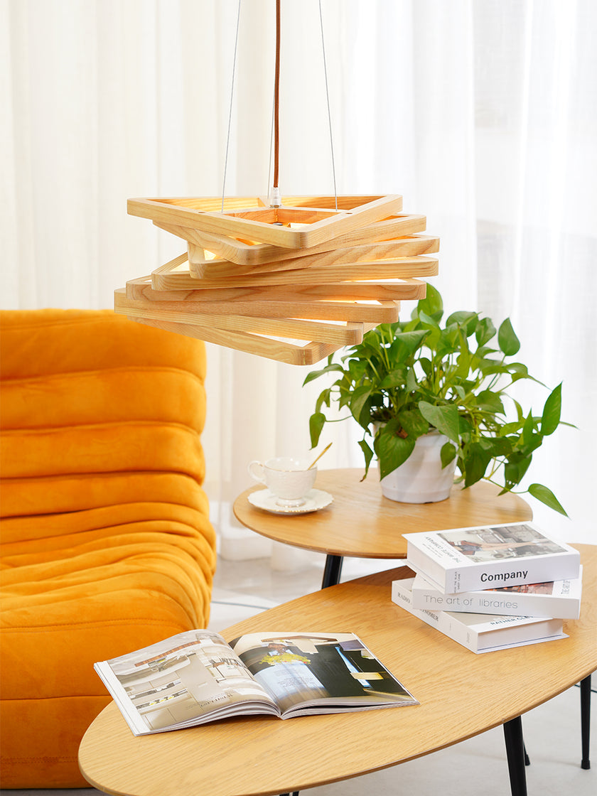 Spiral Triangle Pendant Light