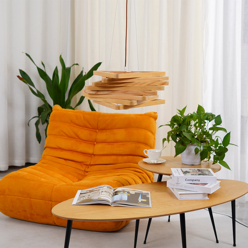 Spiral Triangle Pendant Light