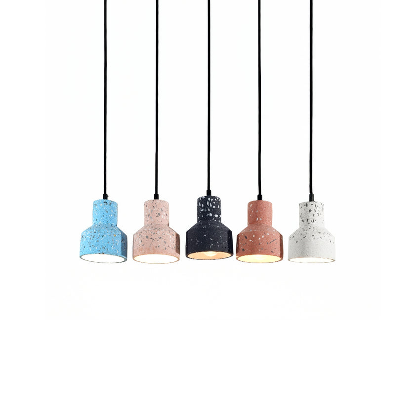 Lampe suspension en terrazzo