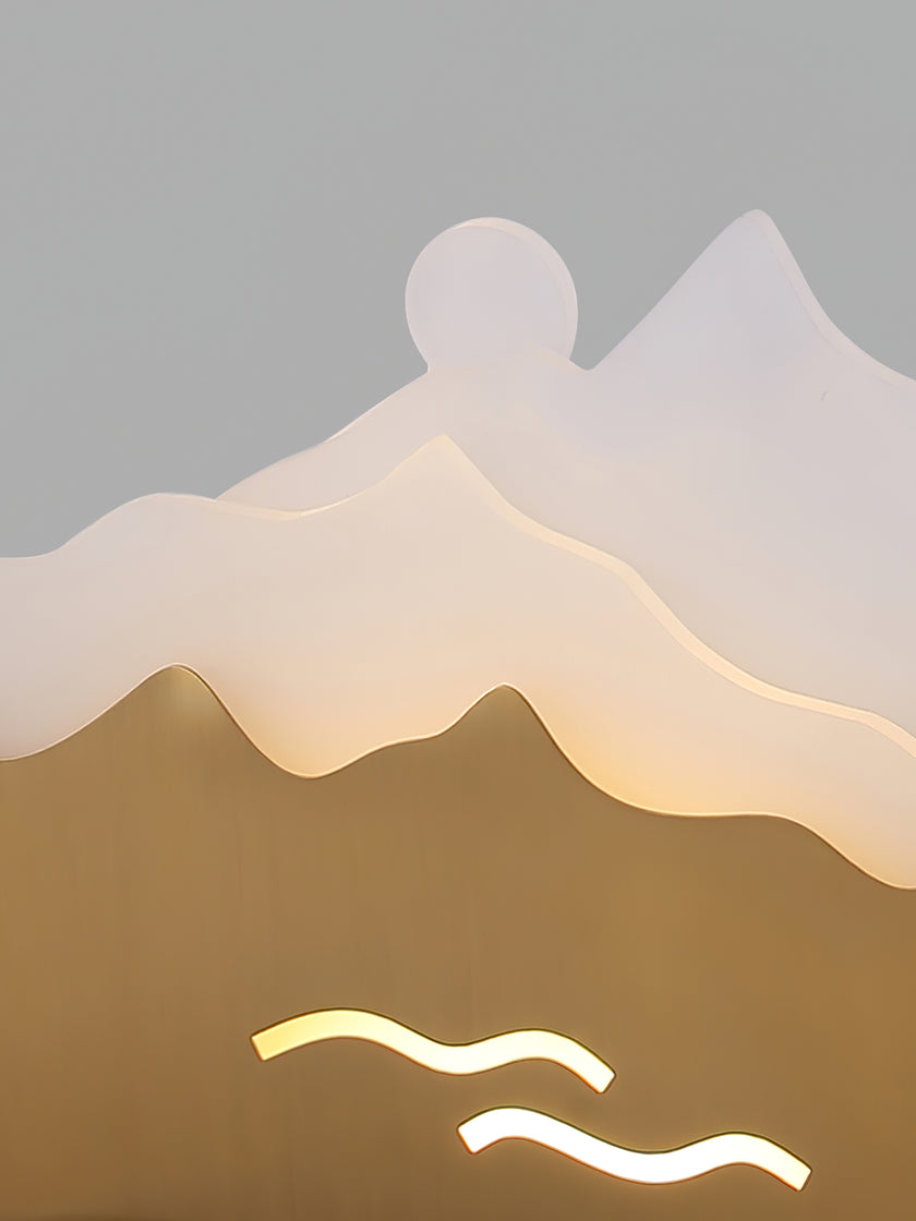 Trapezoid Marble Desk Light