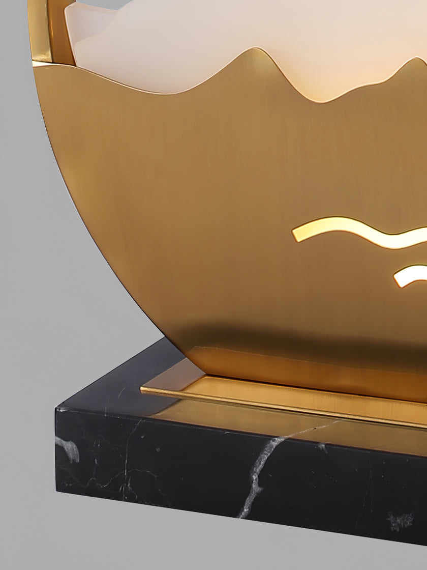 Trapezoid Marble Desk Light