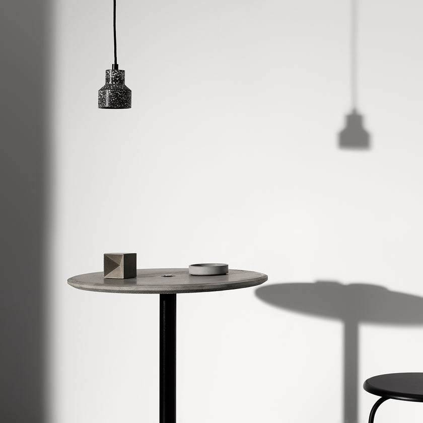 Lampe suspension en terrazzo