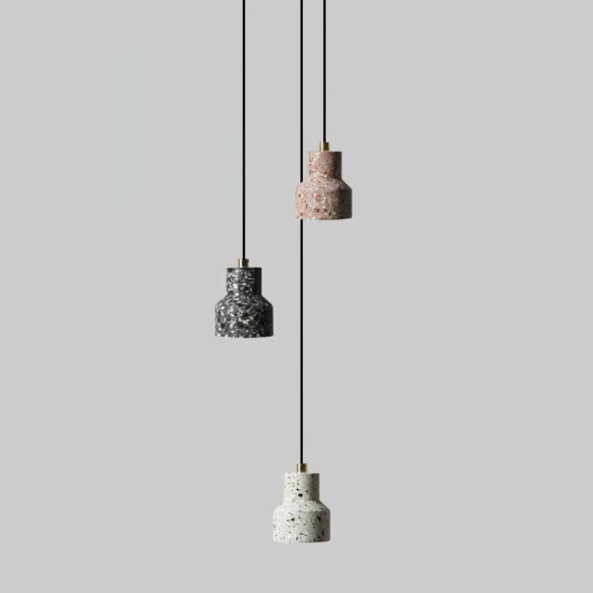 Lampe suspension en terrazzo