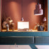 Lampe suspension en terrazzo
