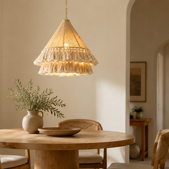 The Soft Edge Pendant: Why Fringe Lighting Makes a Room Feel More Relaxed
