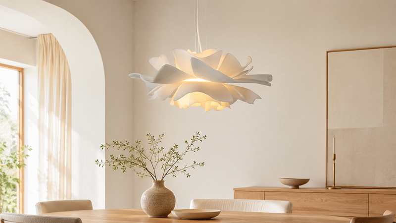 The Calm Statement Pendant: Inside the Design of the White Lotus Light