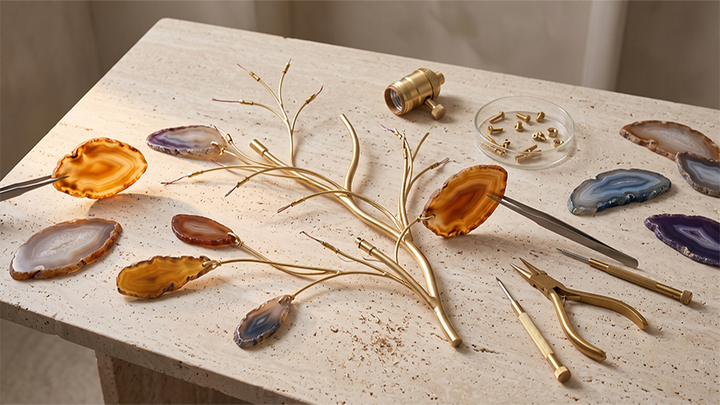 How Agate Becomes a Lamp: From Natural Stone to Glowing Fixture