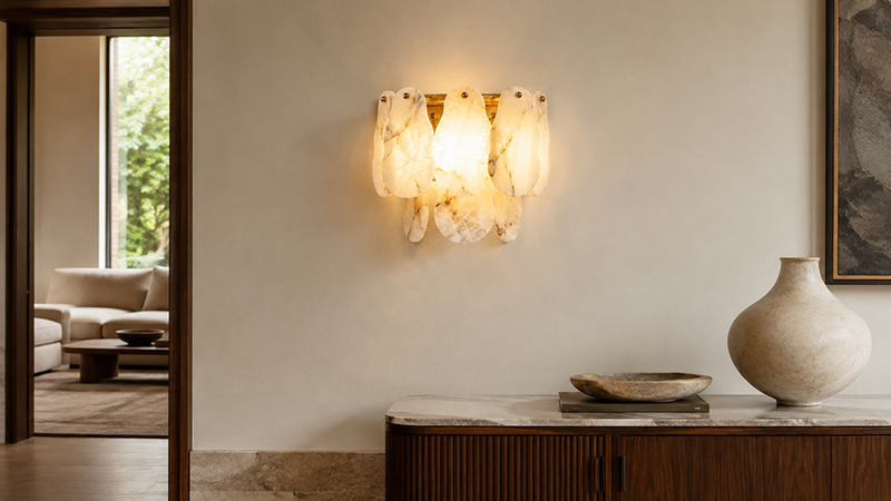 From Slim to Sculptural: How to Choose an Alabaster Wall Sconce by Shape