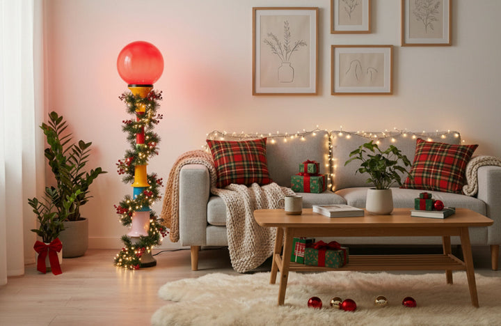 Beams of light spread warmth, illuminating Memphis Christmas dreams.