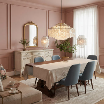 From Ocean to Glow: The Art of Crafting Our Signature Shell Lamps