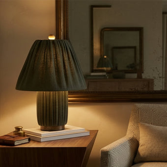 The Corrine Table Lamp: Why This Pleated Beauty is the "It-Lamp" of the Season