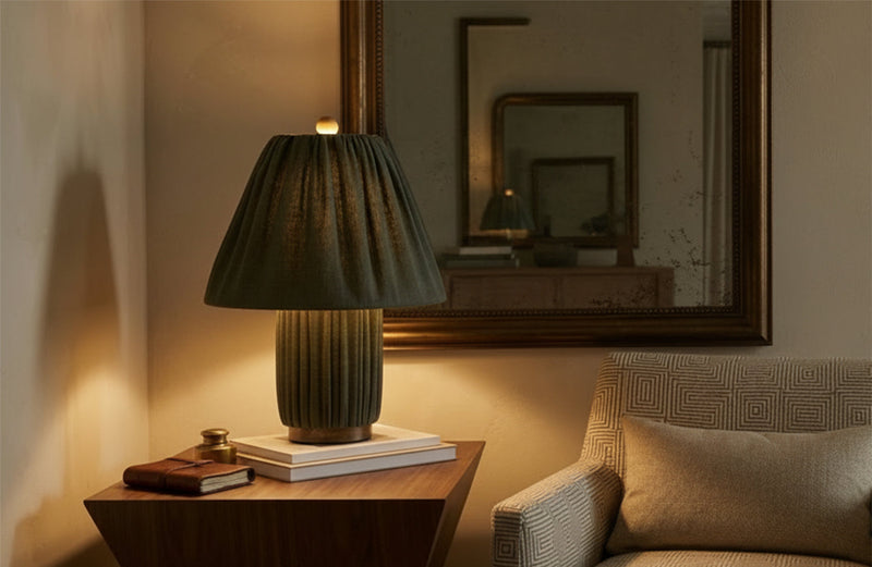 The Corrine Table Lamp: Why This Pleated Beauty is the "It-Lamp" of the Season
