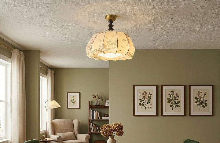 5 Gorgeous Fabric Flush Mounts to Kill the Boob Light Once and For All