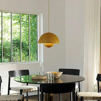 Colorful: The best pendant light styles for every dining room style.