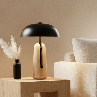 From Stone to Radiance: 6 Travertine Table Lamps That Bring Understated Luxury