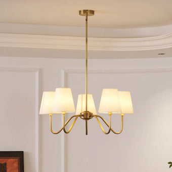 Fabric Elegance Above: 4 New Chandeliers to Warm Every Room