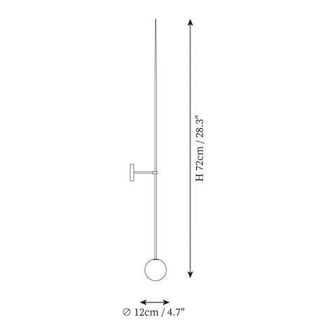 Aplique móvil de pared — Dimension drawings 1