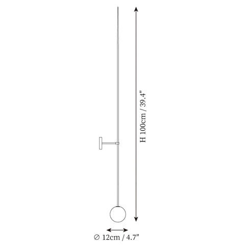 Aplique móvil de pared — Dimension drawings 2