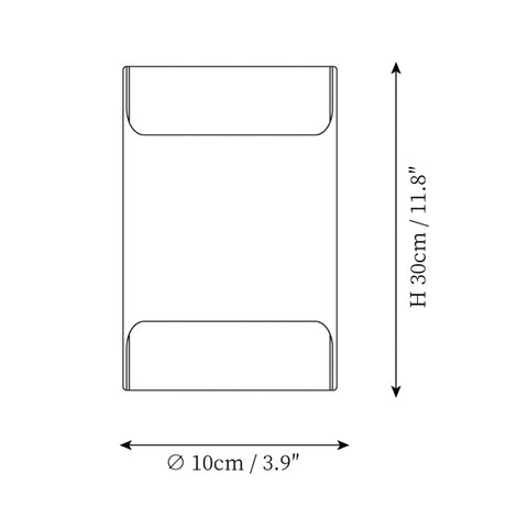 Aplique de pared Leclerc — Planos de dimensiones 1