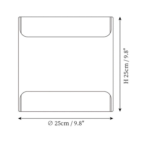 Aplique de pared Leclerc — Planos de dimensiones 2