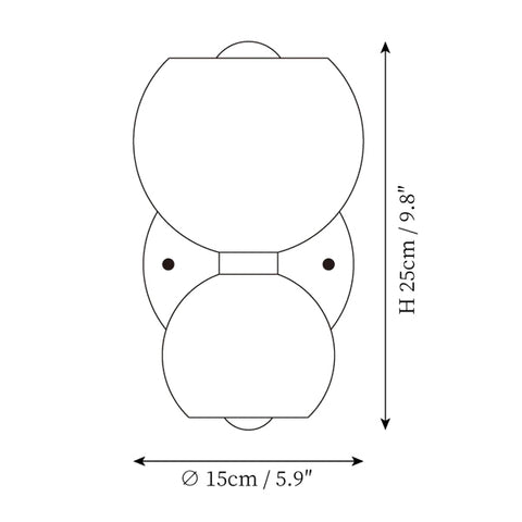 Bettys Wall Lamp — Dimension drawings 1